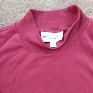 REBECCA MALONE  DEEP RED JERSEY TOP